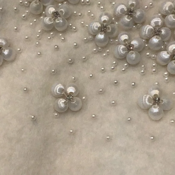 Vintage White bling Angora Sweater /top - Picture 4 of 6